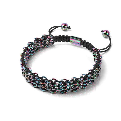Chamäleon-Links | Original Kismet Armband | Schwarz x Einhorn Silber